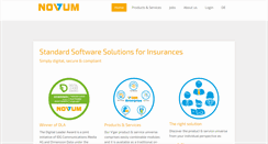 Desktop Screenshot of novum-online.com
